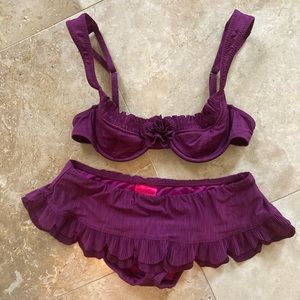 Super cute BETSEY JOHNSON bikini. Barely worn, in perfect shape.